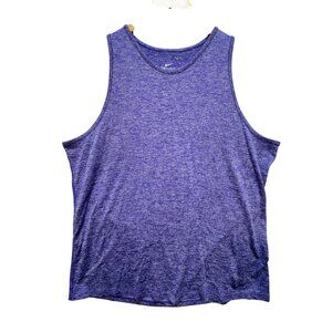Nike Dri-Fit Heathered Athletic Tank Top Womens Size L Lightweight Activewear